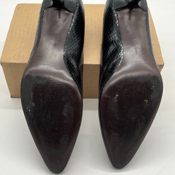 Cole Haan Air Miranda Black Snake Print Pump 8B 8 GUC - Picture 11 of 11